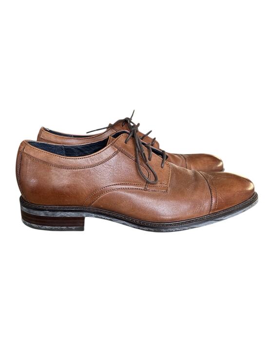 Cole Haan Mens 11.5 Brown Leather Cap Toe Oxford Lace Up Dress Shoes Classic main image 5